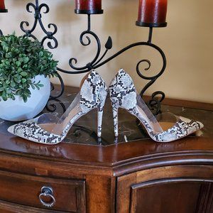 Steve Madden Snakeskin Heels 9.5M - EUC